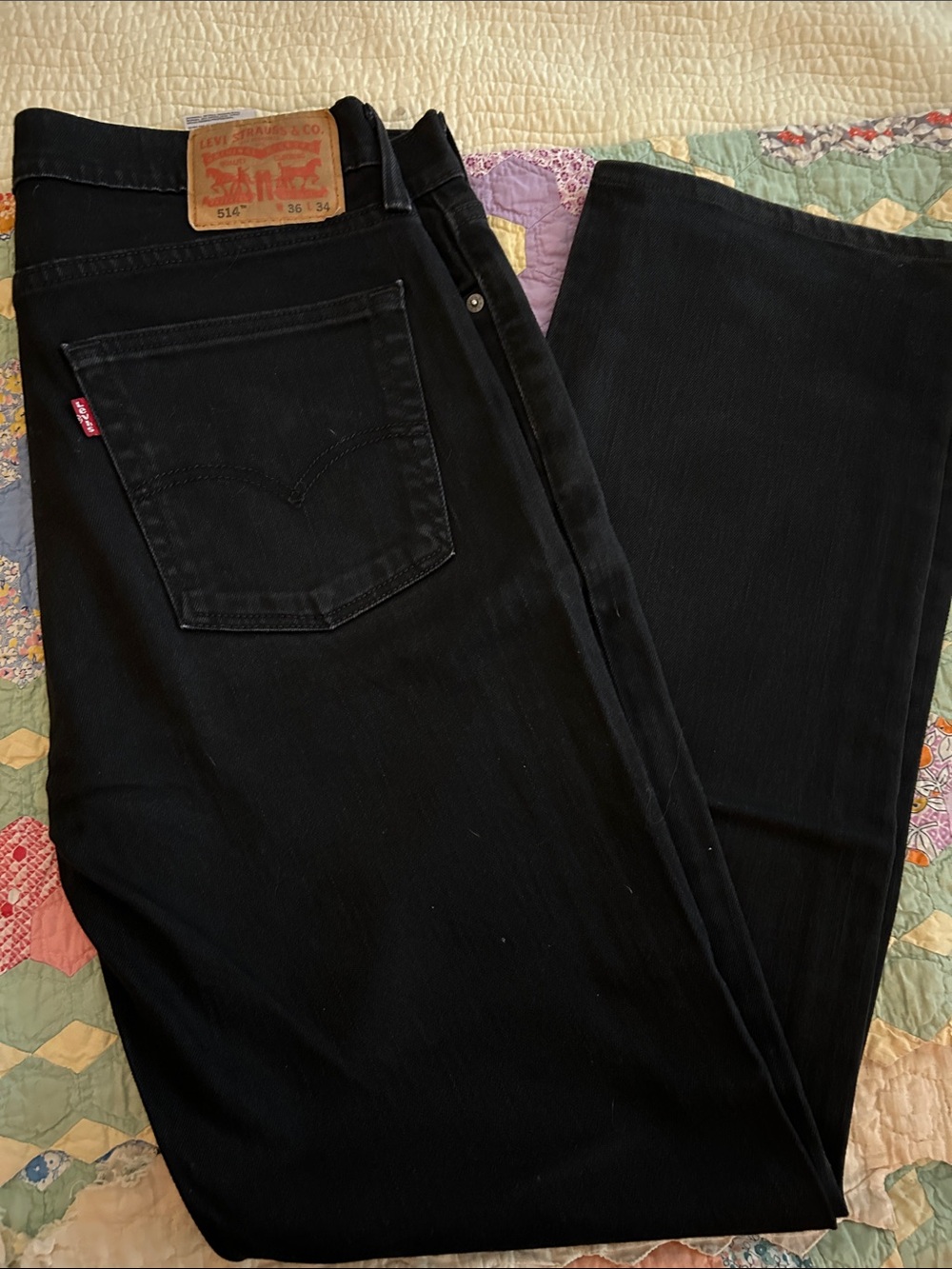 Levi's Black Bootcut Men's Jeans - 514 Fit Stretch